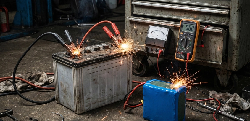 Mixing Lead Acid and Lithium Batteries: Risks and Reality