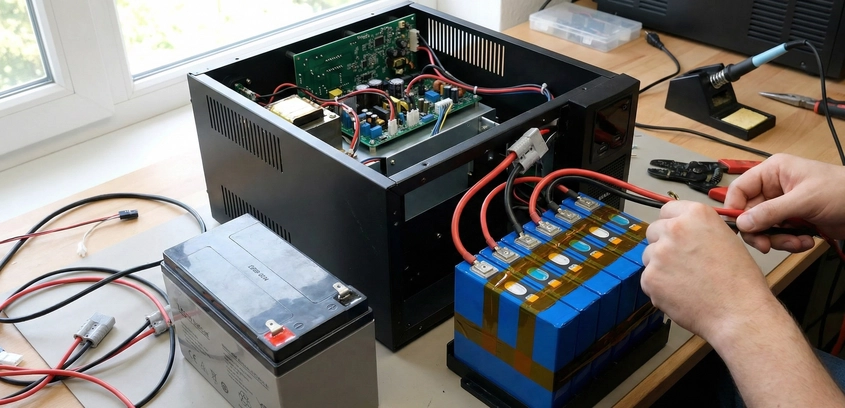 Project: Converting a UPS from SLA to LiFePO4