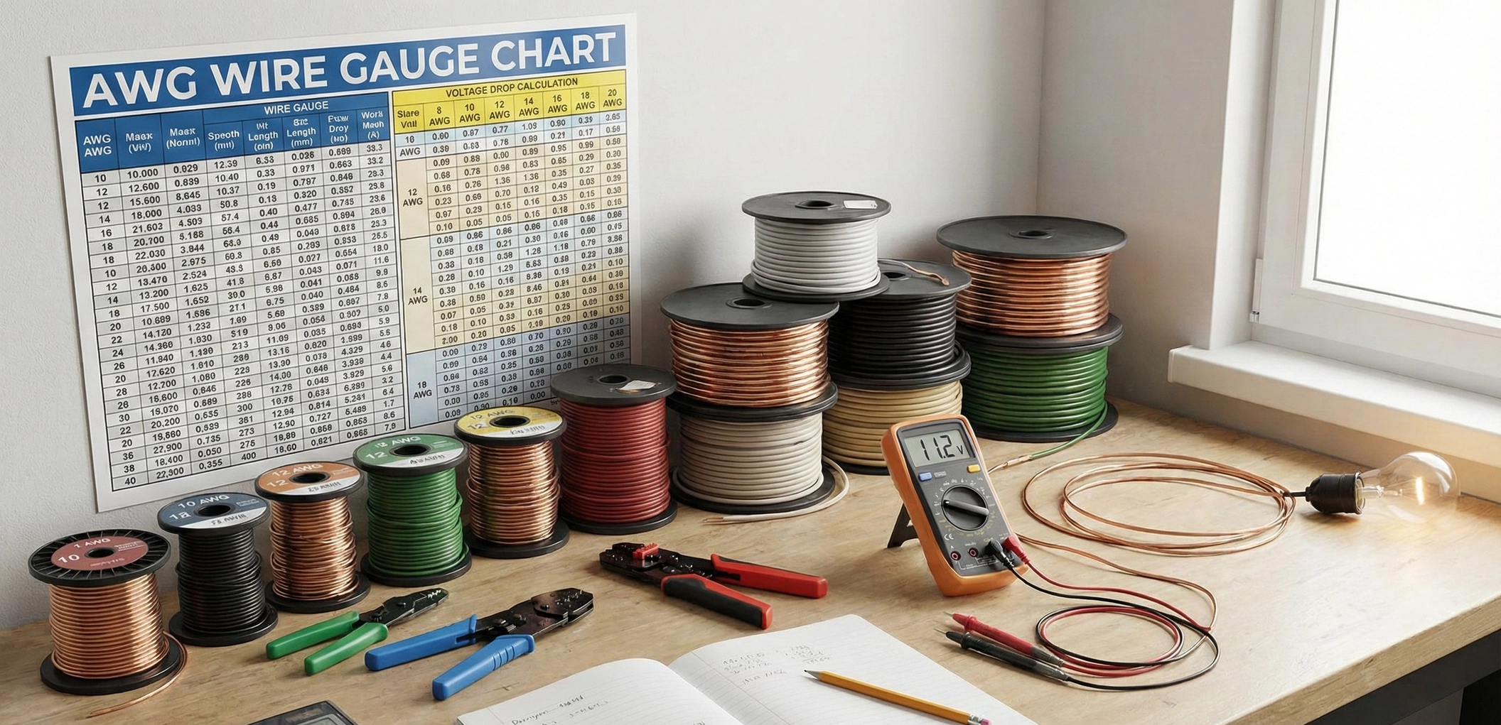 Wiring Guide: AWG Charts and Voltage Drop