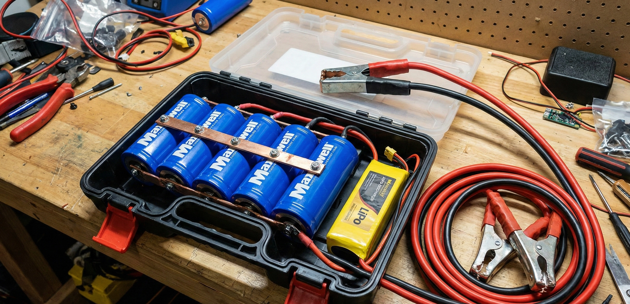 Project: Hybrid Capacitor-Lithium Jump Starter